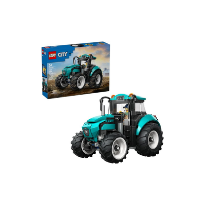 LEGO City Tractor Building Toy for Kids - Pretend Play Farm Vehicle for Boys & Girls, Ages 7+ - Tractor Toy W/Farmer Minifigure - Gift Idea for Birthdays - 60498