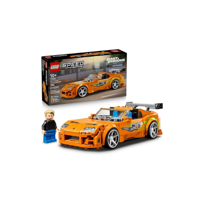 LEGO Speed Champions The Fast and The Furious Toyota Supra MK4 77260 | Building Toy for Boys & Girls, Ages 10+, Toy Car from Movie w/ Minifigure, Display or Pretend Play, 292 pieces, Gift for Fans