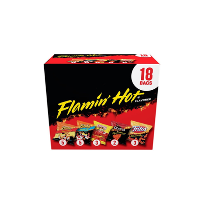 Frito-Lay Flamin' Hot Mix Variety pack Snack Chips, 18 Count Multipack