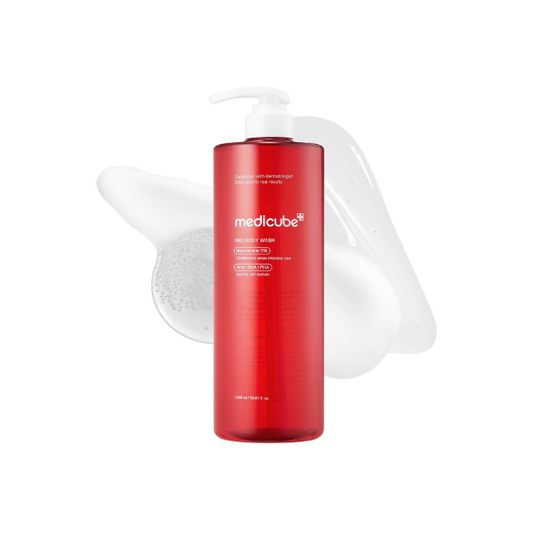 medicube Red Body Wash 3.0 - Clarifying Gel for Stressed Skin, 33.81 fl.oz