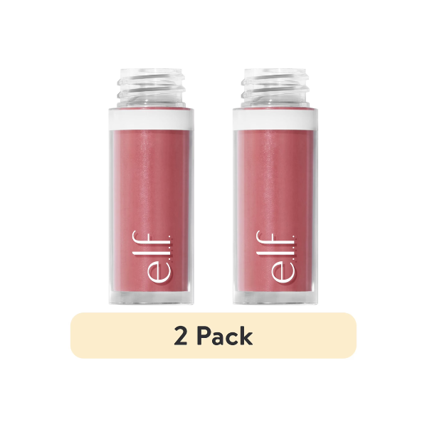 (2 pack) e.l.f. Camo Liquid Blush, Cheeky Lychee, 0.13 fl oz