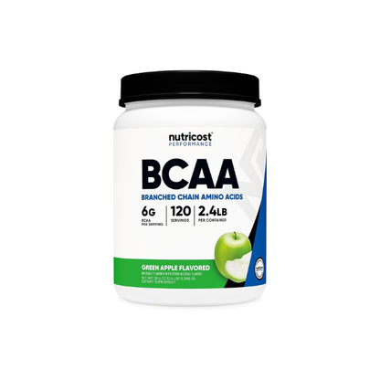 Nutricost BCAA Powder 2:1:1, 120 Servings (Green Apple)