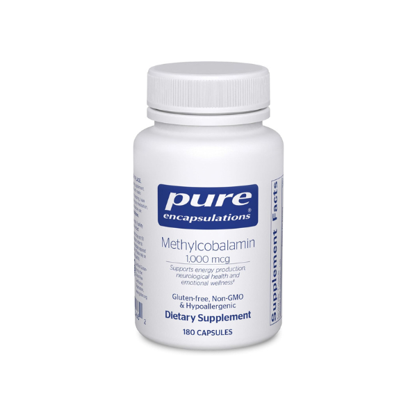 Pure Encapsulations Methylcobalamin 1,000 mcg, 180 Capsules
