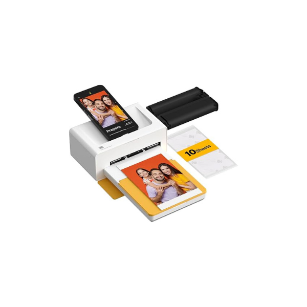 KODAK Dock Plus 4x6 Photo Printer, Smartphone Docking, 4PASS, 10 Sheets