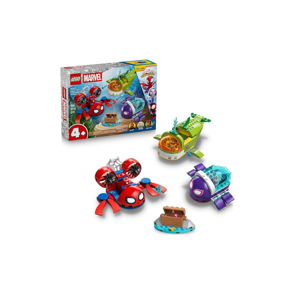 LEGO Marvel Spidey and His Amazing Friends Spidey: Underwater Vehicles Building Toy for Kids - Super Hero Pretend Play Set for Preschool Boys & Girls, Ages 4+ - Gift Idea for Birthdays - 11207