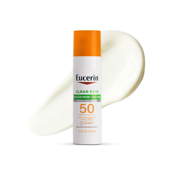 Eucerin Clear Skin Face Sunscreen Lotion, SPF 50, 2.5 FL OZ