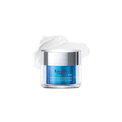 Eucerin Immersive Hydration Replenishing Night Gel Face Cream, 1.7 OZ