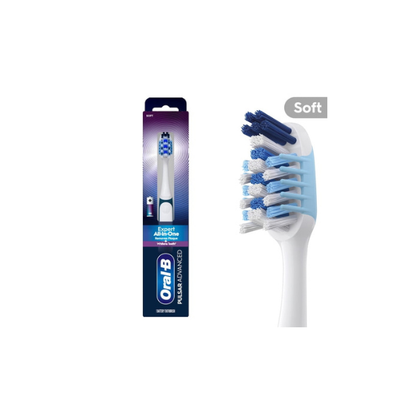 Oral-B Toothbrush, Pulsar Advanced All-in-One Soft Toothbrush, 1 Count