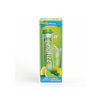 Zipfizz Energy Multi-Vitamin Hydration Drink Mix, Limon, 20 ct.