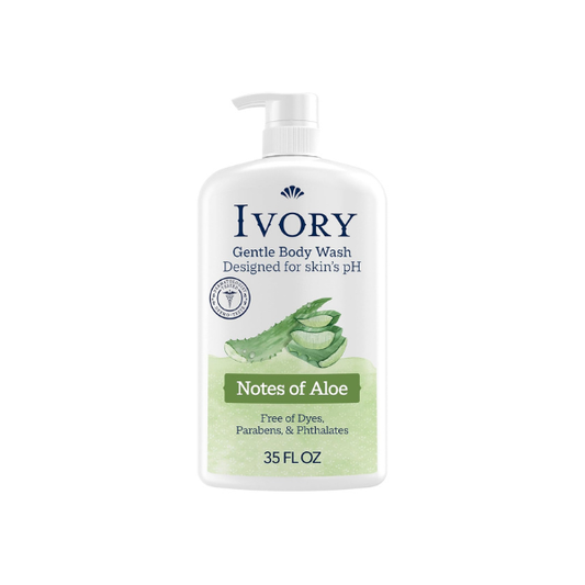 Ivory Body Wash Designed for the Whole Family, Aloe Scent, 35 oz