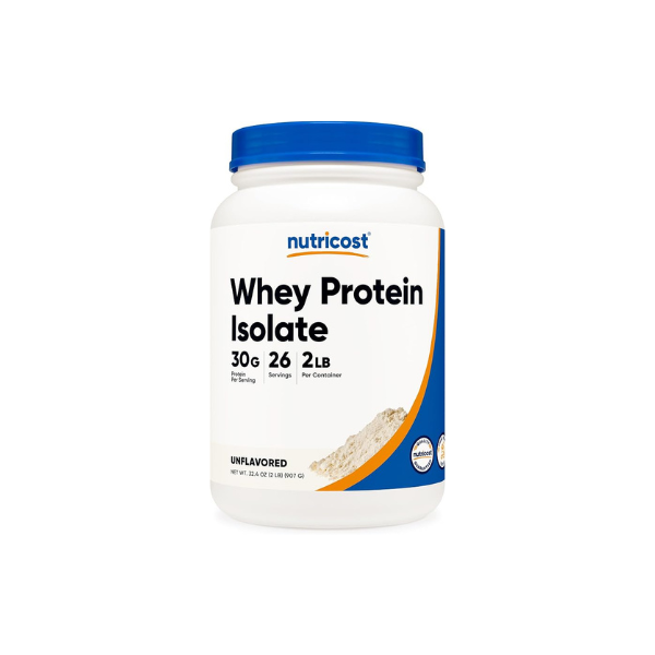 Nutricost Whey Protein Isolate (Unflavored) 2LBS