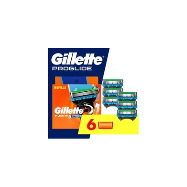 Gillette Fusion5 ProGlide Razor Blades for Men, 5-Blade Razor Refills, 6 Count