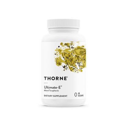THORNE Ultimate-E, Vitamin E from Mixed Tocopherols Supplement, 60 Softgels