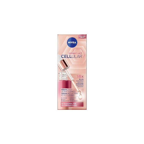 NIVEA Cellular Expert Lift Bakuchiol Lifting Serum (1 x 30 ml) - Face Serum Enriched with Pure Bakuchiol - Firming Anti-Aging Care