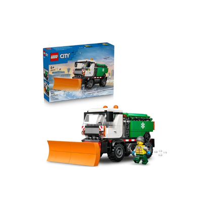 LEGO City Snowplow Truck Building Toy for Kids - Pretend Play Vehicle for Boys & Girls, Ages 5+ - Toy Truck W/Movable Plow & Driver Minifigure - Gift Idea for Birthdays - 60490