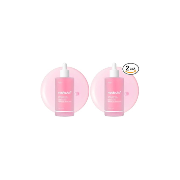 medicube PDRN Pink Peptide Serum with Salmon DNA, Korean Skincare, 3.71 fl. Oz (Pack of 2)