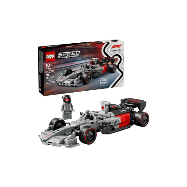 LEGO Speed Champions Audi Revolut F1 Team R26 Race Car Toy - Building Sets for Boys & Girls, Ages 10+ - F1 Car Kit for Display or Play - Gift for Birthdays - 77259