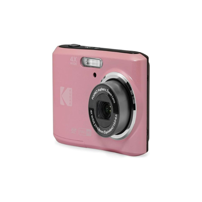 KODAK PIXPRO FZ45 16MP Compact Digital Camera, 4X Optical Zoom, AA, Pink