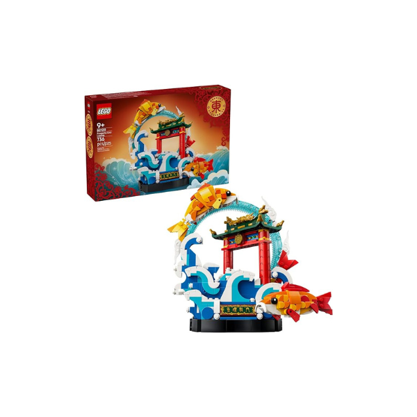 LEGO Chinese Festivals Prosperity Carp Leaping - Building Toy for Boys & Girls, Ages 9+ - Spring Festival Decor & Craft Kit - 80120