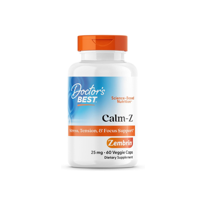 Doctor's Best Calm-Z, for Men & Women Calm & Focus Support, 60 Veg Caps