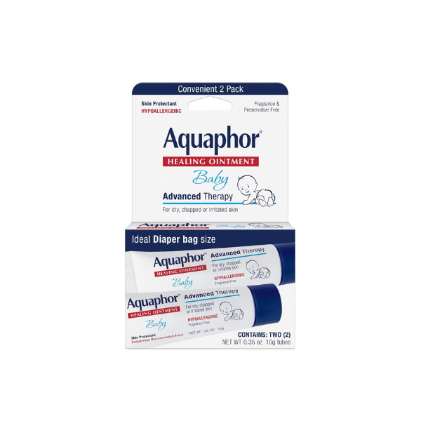 Aquaphor Baby Healing Ointment Skin Protectant, Travel Size, 2 x 0.35 OZ