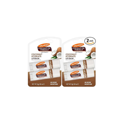 Palmer's Coconut Oil Formula Lip Balm Duo, All-Day Moisturization, Hydrates Dry, Cracked Lips, 2 Count (Pack of 2)