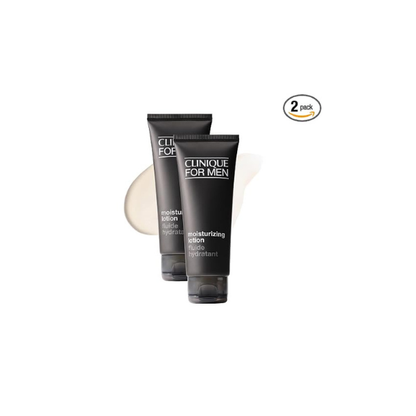Clinique For Men Moisturizing Face Lotion With Hyaluronic Acid,Urea + Glycerin | Face Moisturizer For Drier Skin Types | Hydrating + Strenghening,3.4 Fl Oz,(Pack of 2)