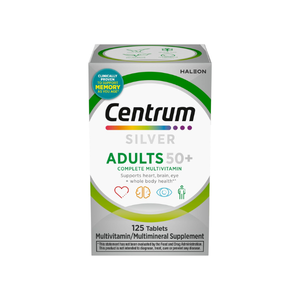 Centrum Silver Multivitamin for Adults 50 and Over, 125 Tablets