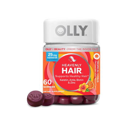 OLLY Heavenly Hair, Supports Healthy Hair,* Keratin, Biotin - 60 Count
