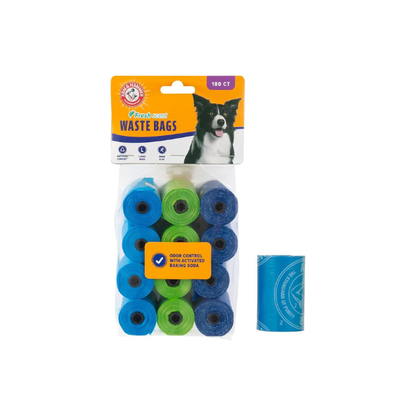 Arm and Hammer Easy Tear Dog and Cat Waste Bags, 180 Count