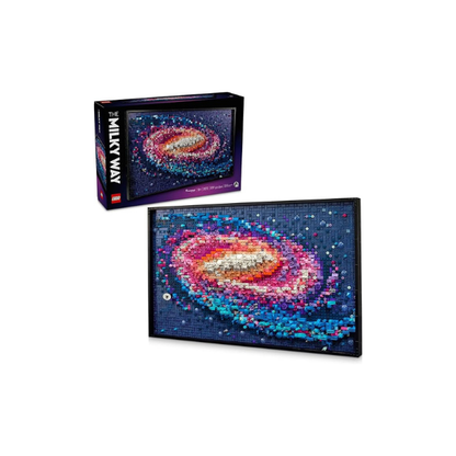 LEGO Art The Milky Way Galaxy Building Set - Space Decor DIY Kits for Adults for Bedroom wall, Ages 18+ - Gift Ideas for Astronomy Lovers, Men & Women - Includes Frame for Display - 31212