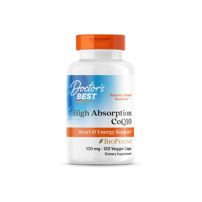 Doctor's BEST High Absorption CoQ10 with BioPerine, 120 Veg Capsules
