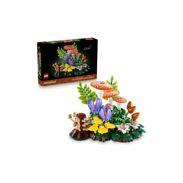 LEGO Botanicals Woodland Mushrooms - Building Set for Adults, Ages 18+ - Mushroom Decor for Home Office or Desk - Gifts for Women & Men - Craft Activity - 11505