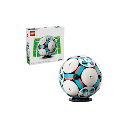 LEGO Editions Soccer Ball - Building Toy for Kids - Collectible Sports Decor for Boys & Girls, Ages 10+ - Includes Micro Stadium - Gift for Birthdays - 43019