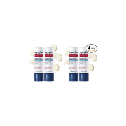 Aquaphor Lip Repair Stick, Moisturizing Lip Balm Pack, Relieves Dryness, 0.17 Oz Stick, (Pack of 4)