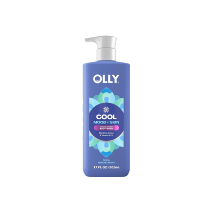 OLLY Body Wash Cool Mood + Skin Infused with arnica & vitamin B12 17 Fl Oz