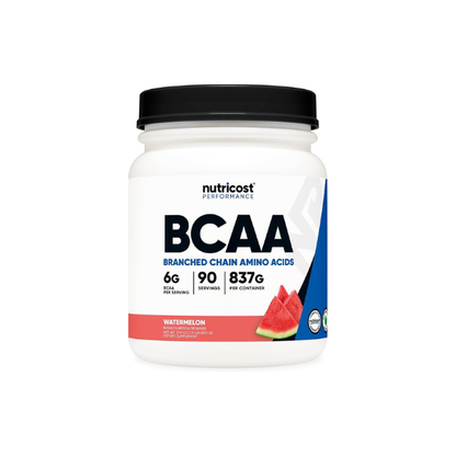 Nutricost BCAA Powder (Watermelon, 90 Serv) - Optimal 2:1:1 Ratio