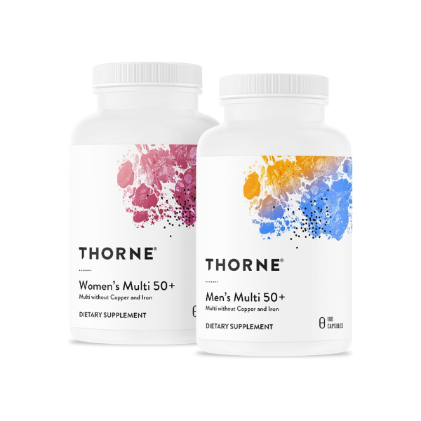 THORNE - Active Aging Multivitamin Bundle - Tailored Nutrition for Men & Women 50+ - 30 Servings