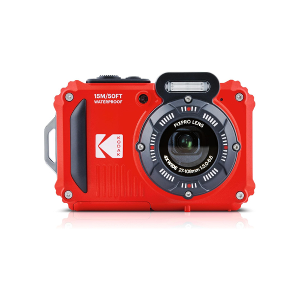 KODAK PIXPRO WPZ2 16MP Waterproof Digital Camera, 15m, 4X Zoom, Red