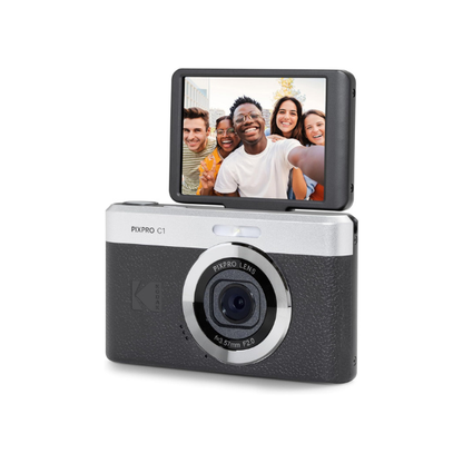 Kodak PIXPRO C1 Digital Camera, 13MP Compact Point & Shoot (Black)