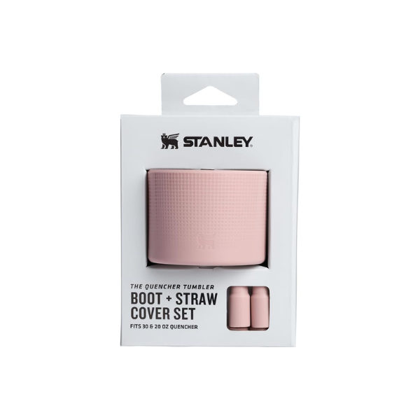 Stanley Quencher Boot and Straw Cover Cap | Anti-Slip Silicone Protector for Tumbler with Handle | Accessory Set for Stainless Steel Drinking Cup | BPA-Free