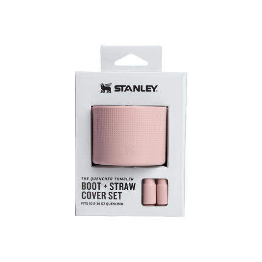 Stanley Quencher Boot and Straw Cover Cap | Anti-Slip Silicone Protector for Tumbler with Handle | Accessory Set for Stainless Steel Drinking Cup | BPA-Free