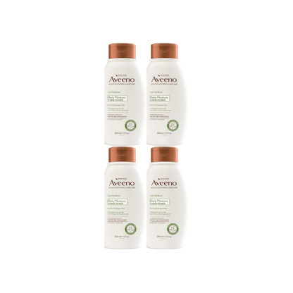 Aveeno Oat Milk Blend Moisturizing Conditioner, Ultra-Hydrating, for Dry, Damaged Hair, 12 fl oz (Pack of 4)