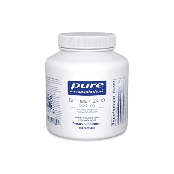 Pure Encapsulations Bromelain 2400 500 mg, 180 Capsules
