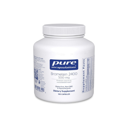 Pure Encapsulations Bromelain 2400 500 mg, 180 Capsules