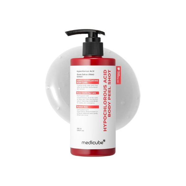 medicube Body Peel Shot with Hypochlorous Acid, For Exfoliating & Soothing