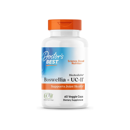 Doctor's Best Boswellia + UC-II Supplement, for Men & Women, 60 Veg Caps
