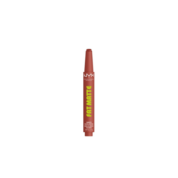 NYX Professional Makeup Fat Matte Lipstick, Smooth Color Long Lasting Lipstick, Rose Robe, 0.07 oz