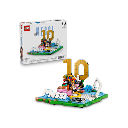 LEGO Editions Lionel Messi – Soccer Highlights - Building Set for Boys & Girls, Ages 10+ - Collectible Soccer Gift with Plaque - Kids Bedroom or Shelf Decor - 43011