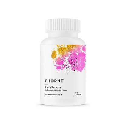 THORNE Basic Prenatal, Includes Active Folate, Choline & Iron, 90 Capsules